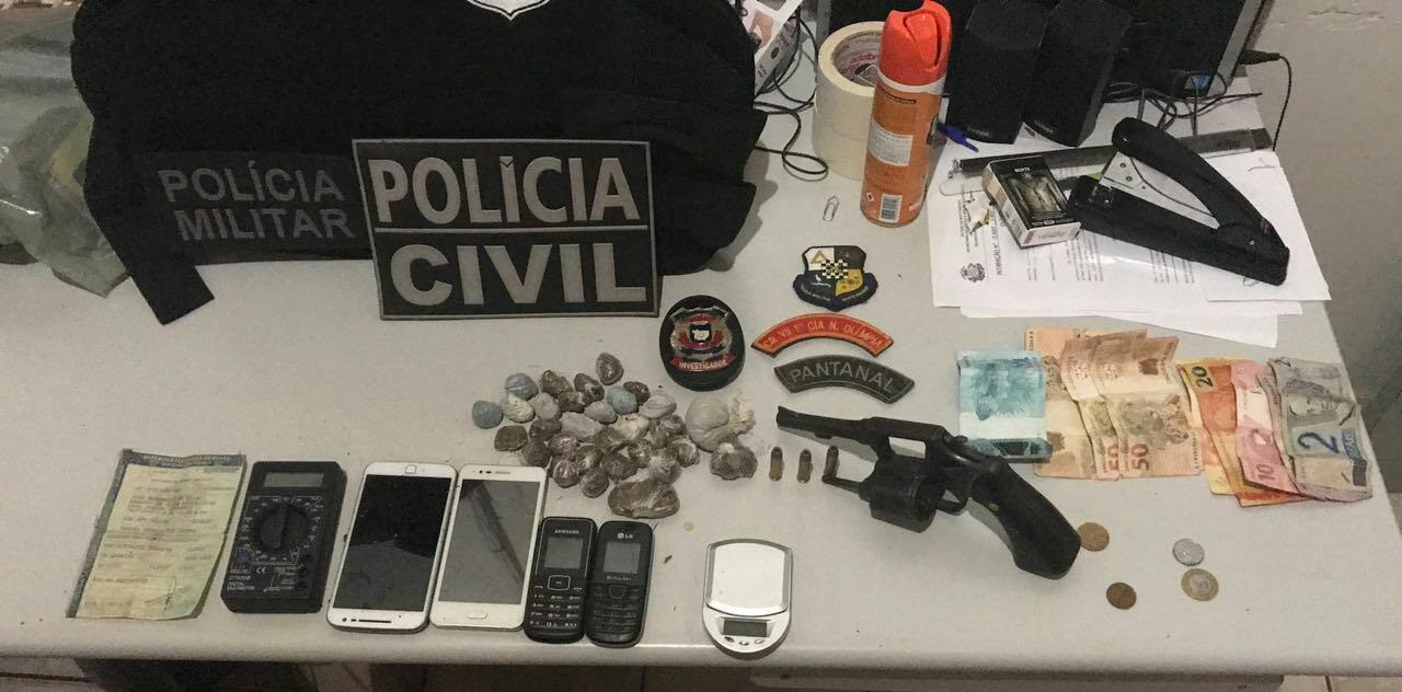 PolÃ­cia prende traficantes e fecha pontos de venda de drogas em Nova OlÃ­mpia