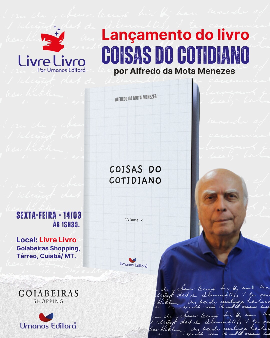 LANÇAMENTO DO LIVRO - COISAS DO COTIDIANO