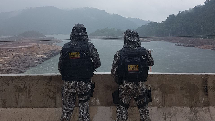ForÃ§a Nacional inicia operaÃ§Ã£o em usina hidrelÃ©trica entre Mato Grosso e ParÃ¡