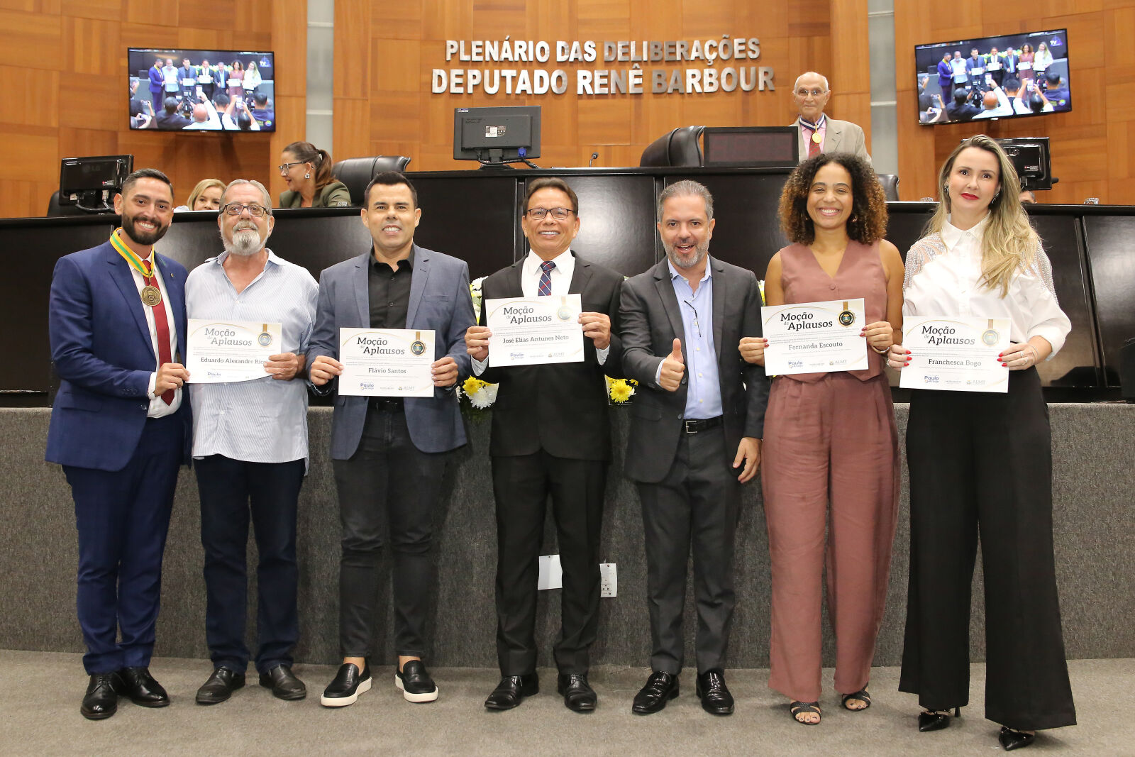 SESSÃO ESPECIAL NA AL - COMUNICADORES HOMENAGEADOS