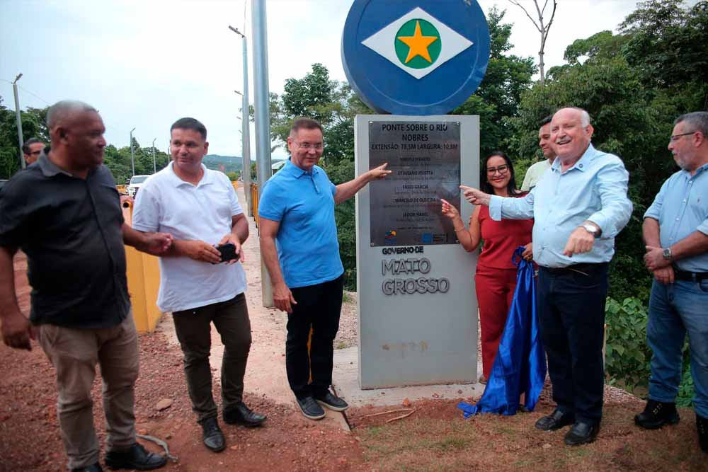 Governador em exercício: Botelho entrega pontes e creche em Nobres