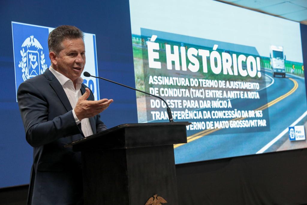 Mendes lembra prazo de 8 anos e promete duplicar BR-163 em 4