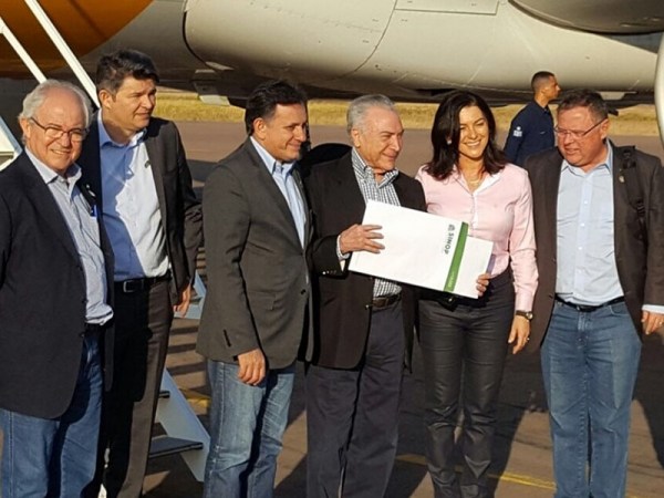 Acompanhado do ministro Maggi, Temer participa de inauguraÃ§Ã£o em Lucas